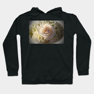 Elegant White Roses Hoodie